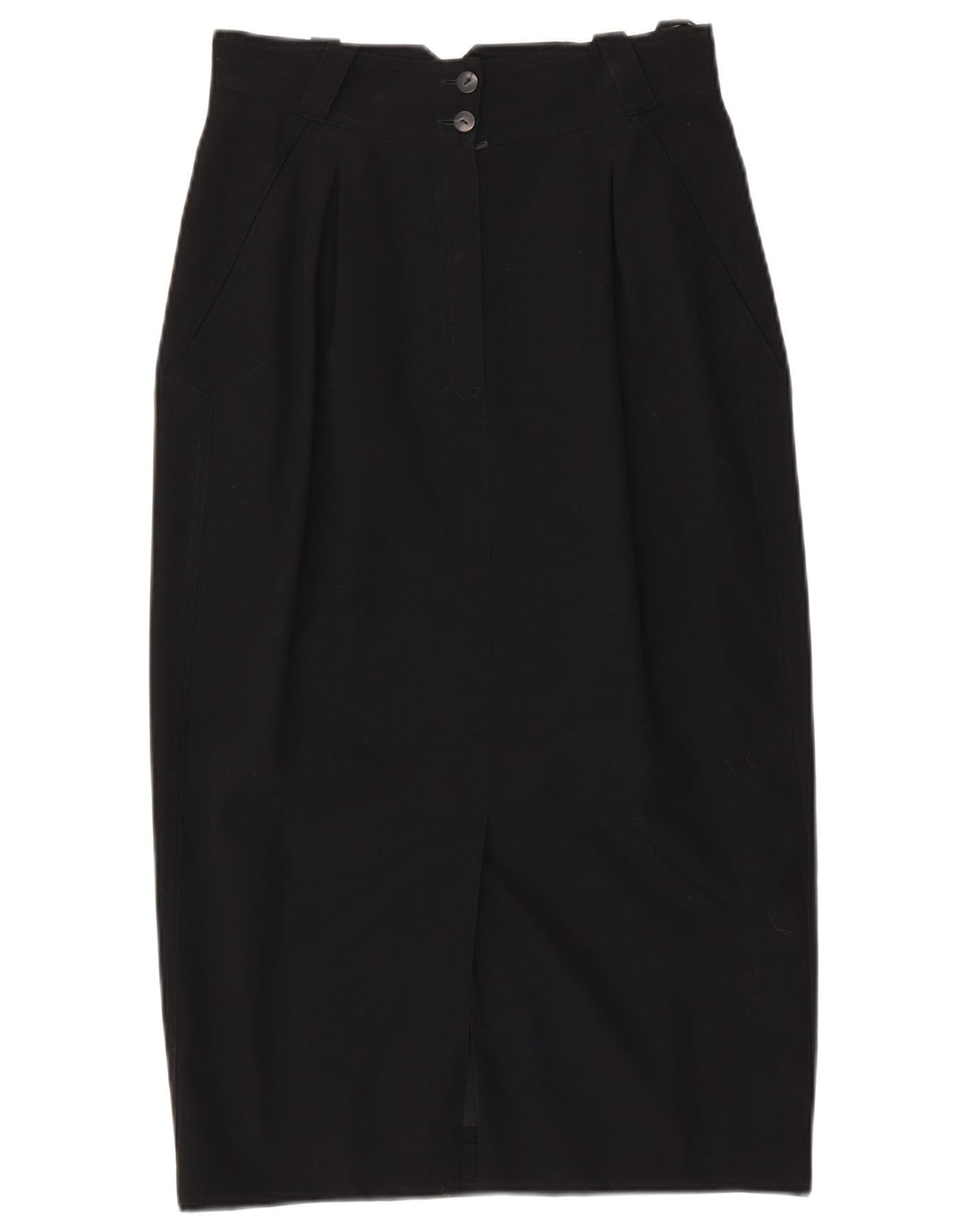 LAUREL Damen Midirock EU 38 Medium W28 Schwarze Wolle