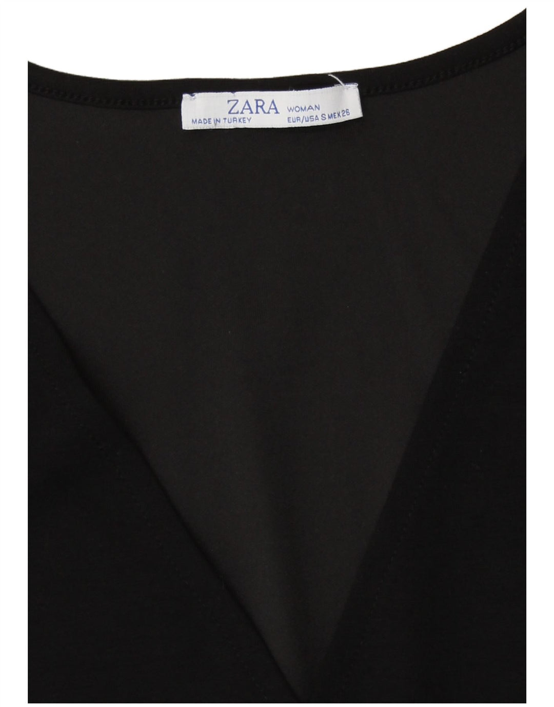 Zara Damen Regular Basic Kleid UK 10 Small Schwarz