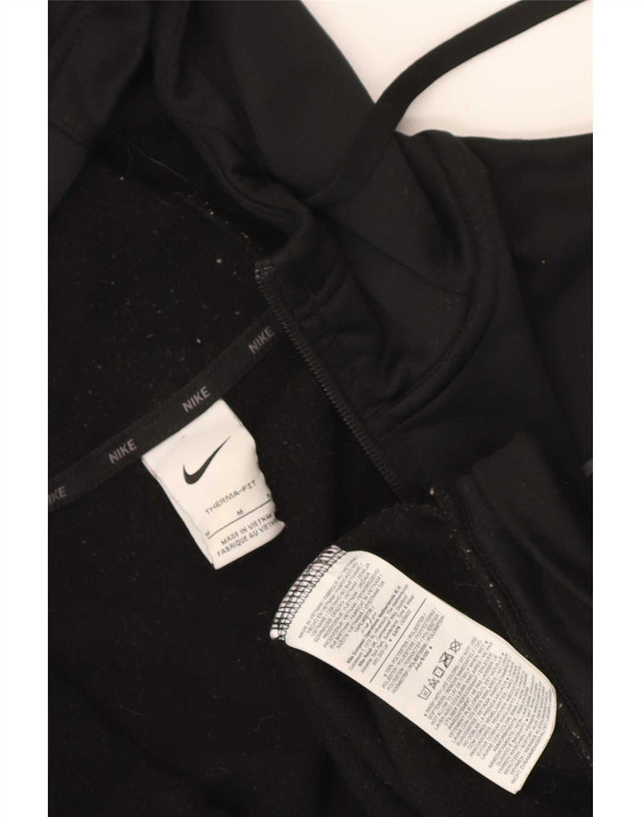 Nike Herren Therma-Fit Zip Hoodie Pullover Mittelschwarzes Polyester