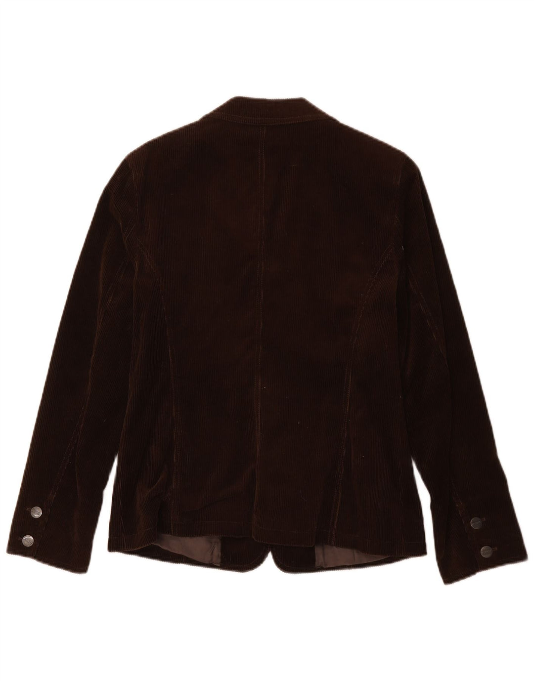 Rosner Damen Blazerjacke aus Cord mit 3 Knöpfen, EU 38, mittelbraun, Tencel