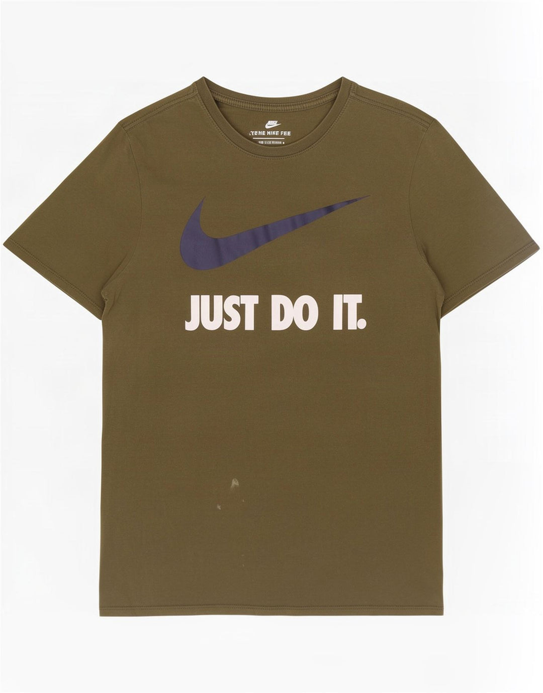 Nike Herren-T-Shirt mit sportlichem Schnitt und Grafik, Größe L, Khaki, Baumwolle