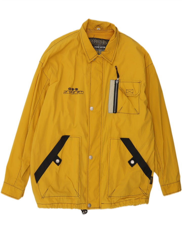 BRUGI Mens Utility Jacket IT 52 XL Yellow Polyester Vintage Brugi and Second-Hand Brugi from Messina Hembry 
