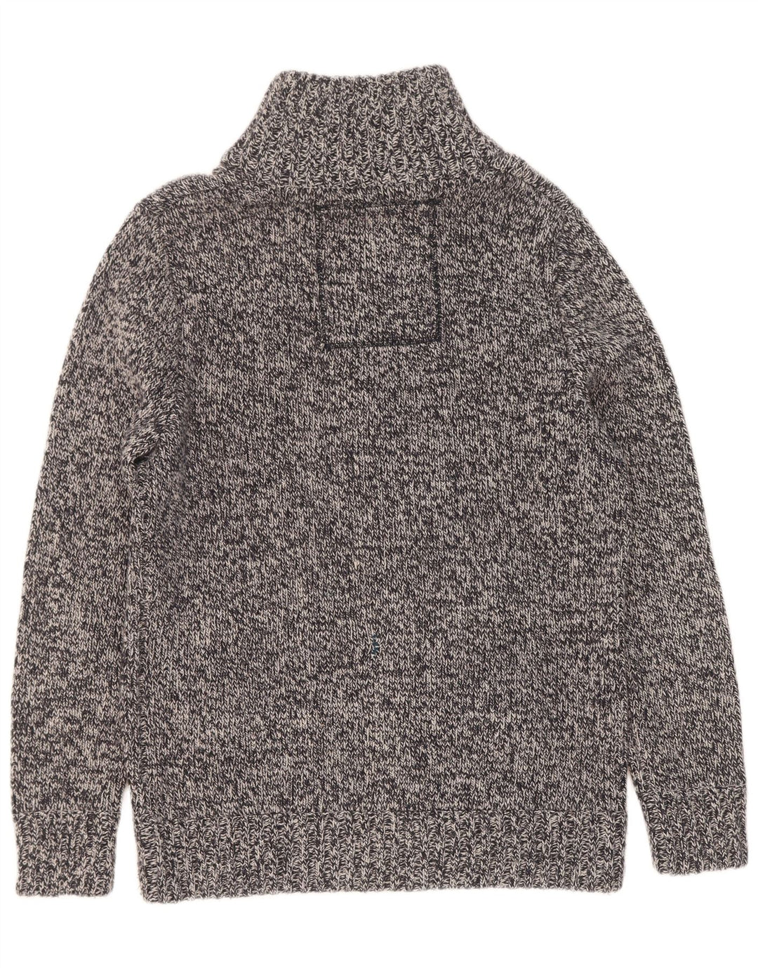 Superdry Herren-Pullover mit Reißverschluss am Hals, 2XL, grau geflecktes Acryl