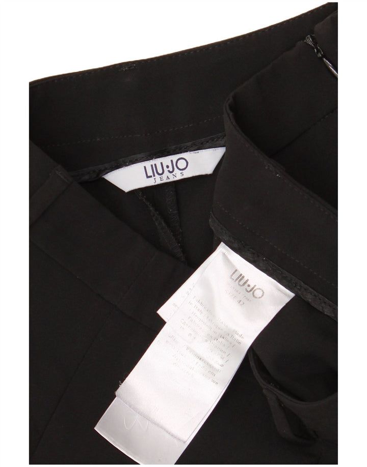 Liu Jo Damen Bleistiftrock IT 42 Medium W30 Schwarz Polyester
