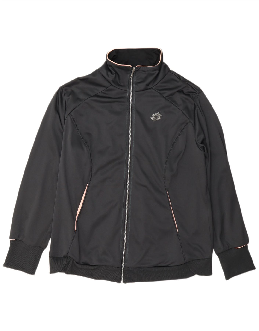 Lotto Damen-Trainingsanzug-Top-Jacke, UK 20 2XL, graues Polyester