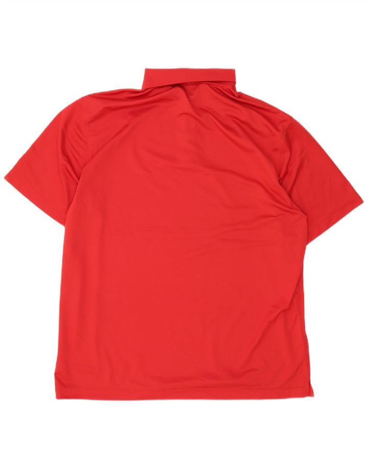 Nike Herren Dri Fit Poloshirt XL Rot Polyester
