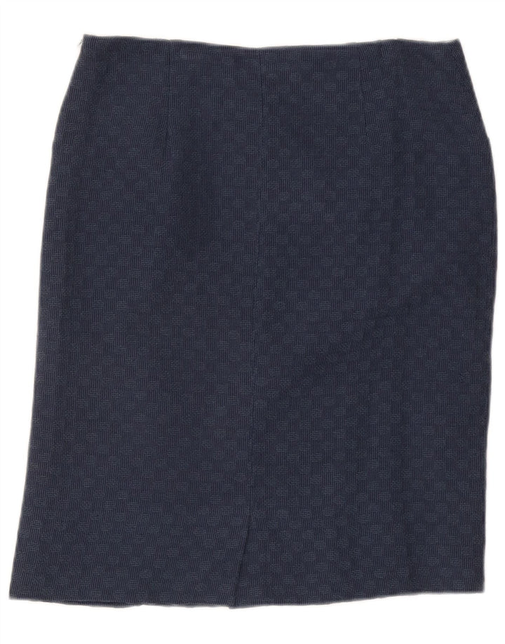 Gerader Rock für Damen von White Stuff UK 12 Medium W32 Marineblau Geometrisch