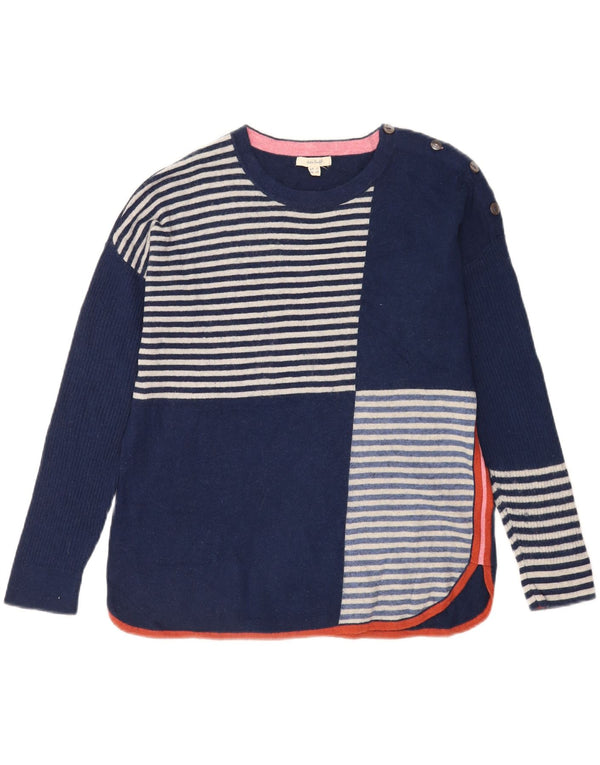 White Stuff Damen-Pullover mit U-Boot-Ausschnitt, Gr. 10, Marineblau