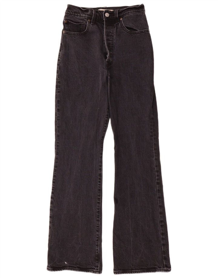 Levi's Damen Bootcut-Jeans mit hohem Bund, W27 L31, graue Baumwolle