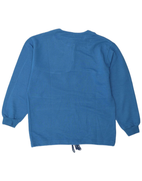 F.LLI Campagnolo Damen Grafik-Sweatshirt-Pullover UK 14 Large Blau
