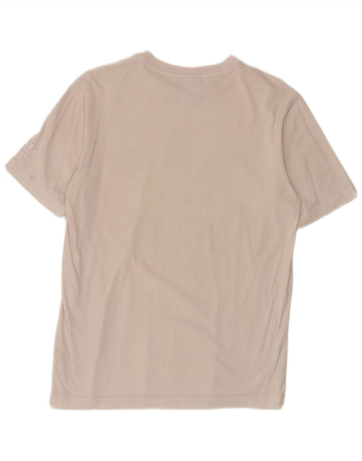 Adidas Herren Grafik T-Shirt Top Small Weiß Baumwolle