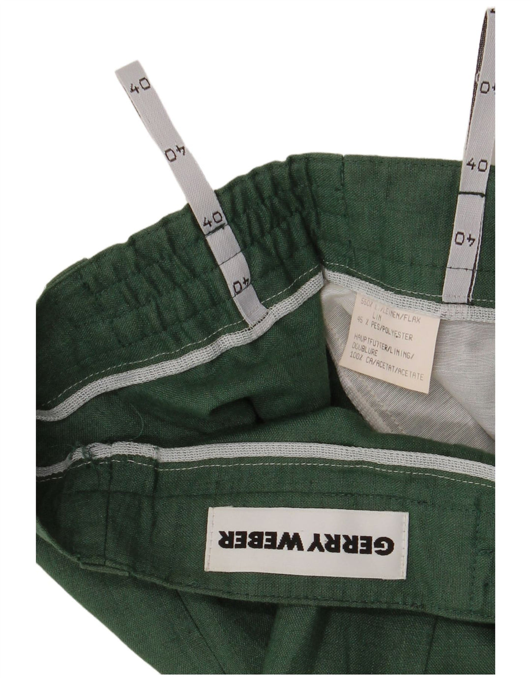 Gerry Weber Damen-Anzughose mit hoher Taille, EU 40, Mittel W30 L28, Grün