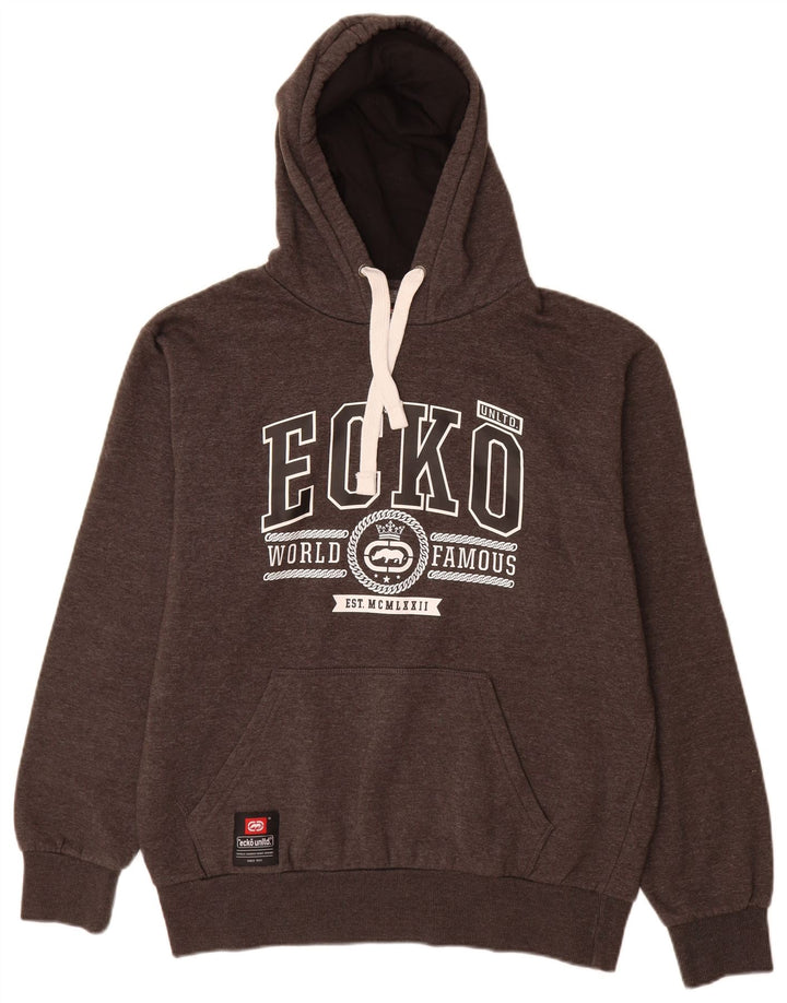 Ecko Unlimited Herren-Kapuzenpullover mit Grafik, 2XL, Grau, Polyester