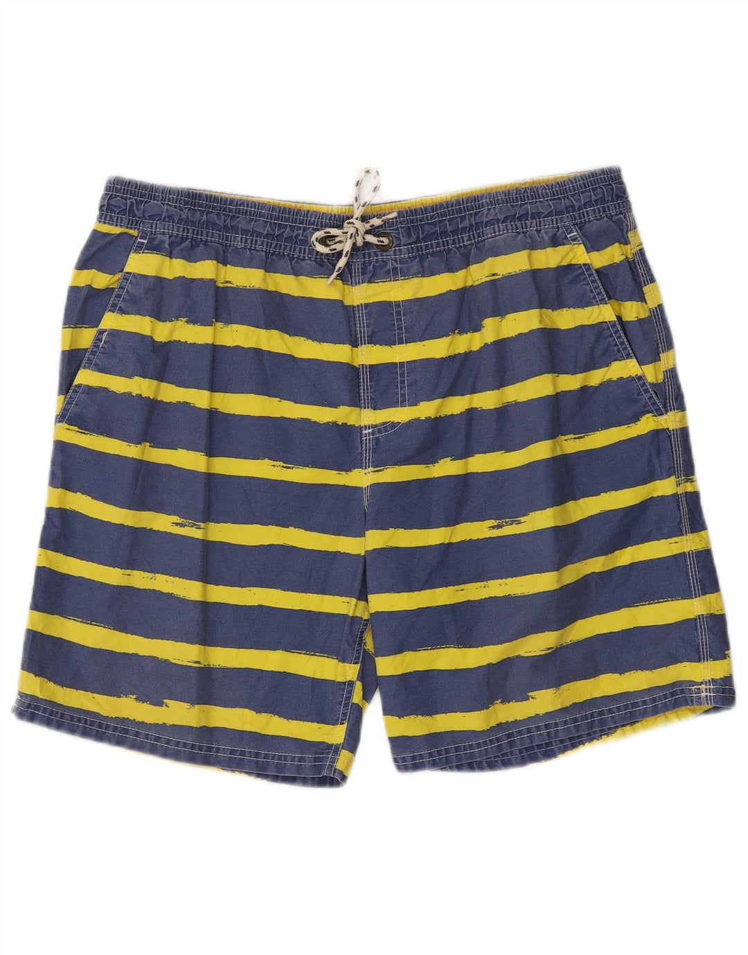 BODEN Herren-Badeshorts, groß, blau gestreift