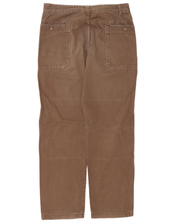 Murphy & Nye Mens Sailwear Straight Chino Trousers W36 L32 Brown Cotton