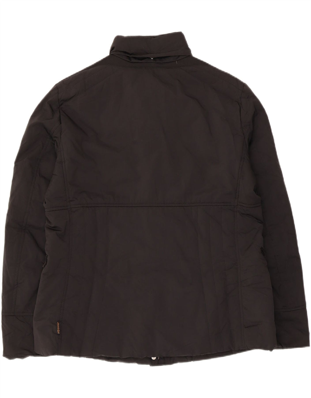 Geox Damen Respira Hooded Utility Jacke UK 14 Large Schwarz Polyester