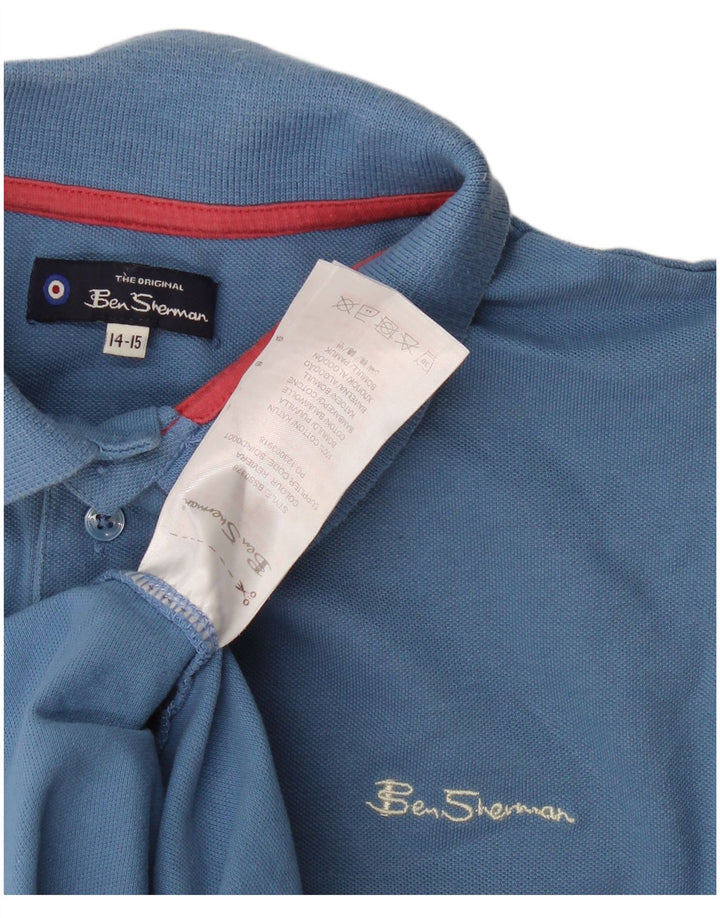 Ben Sherman Jungen-Poloshirt, 14–15 Jahre, blaue Baumwolle