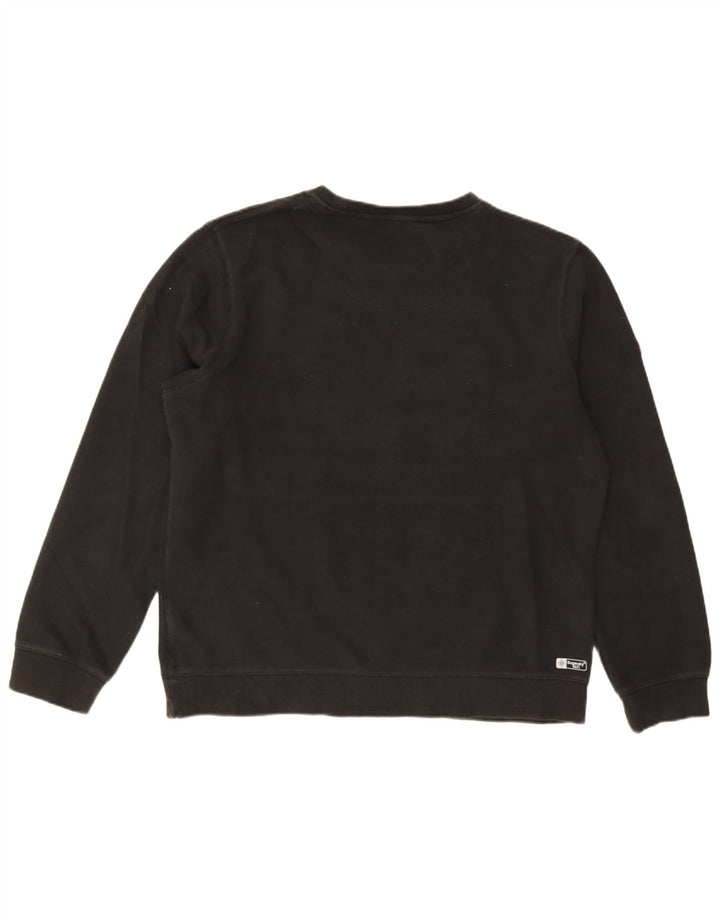 Superdry Herren Grafik-Sweatshirt-Pullover 3XL aus schwarzer Baumwolle
