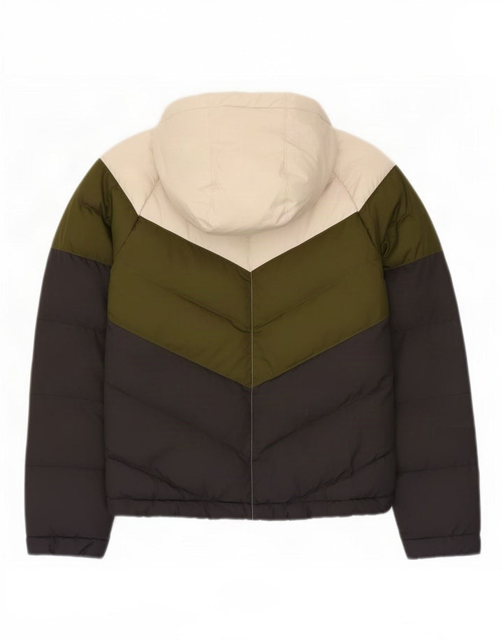 Nike Wattierte Jacke mit Kapuze für Jungen, 8–9 Jahre, Größe S, Mehrfarbig, Farbblock