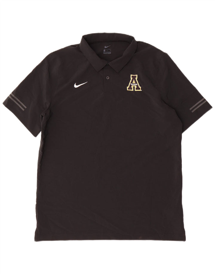 NIKE Herren-Poloshirt, großes schwarzes Polyester