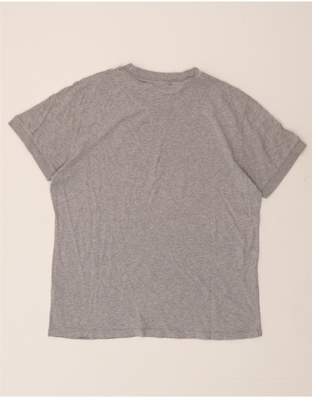 Adidas Damen Übergroßes T-Shirt Top UK 12 Mittelgrau meliert