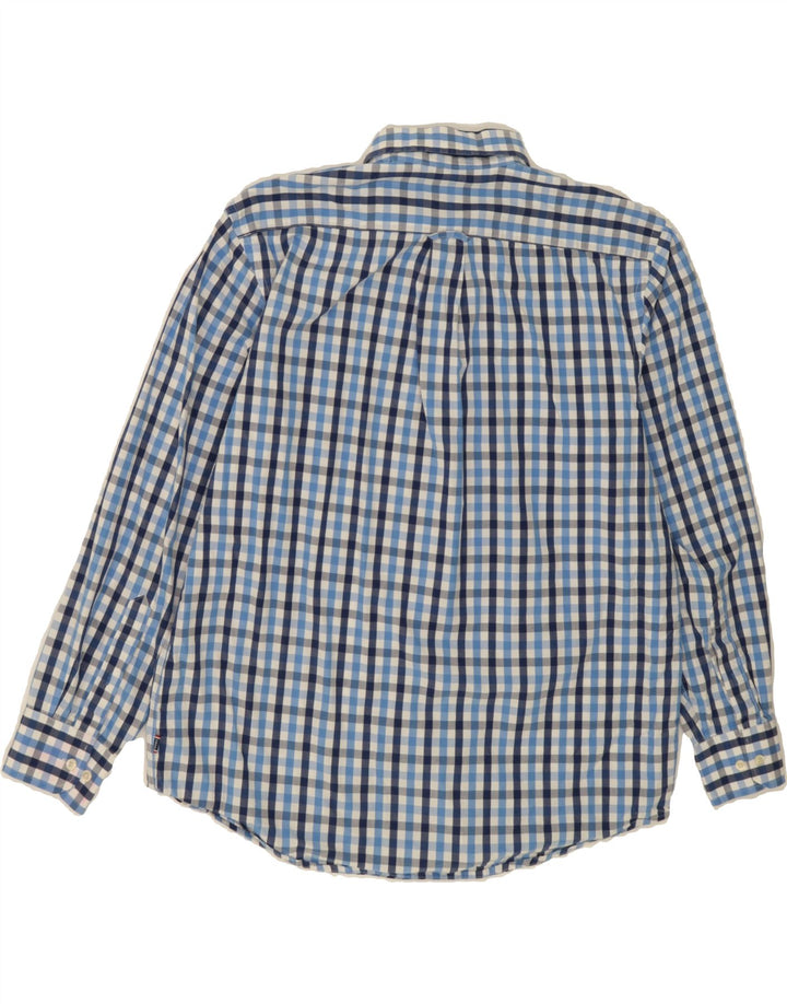 IZOD Mens Shirt Large Blue Check Cotton Vintage Izod and Second-Hand Izod from Messina Hembry 
