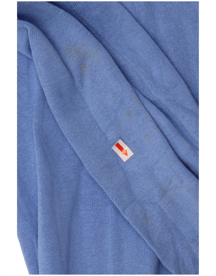 CREW CLOTHING Herren-Pullover mit Reißverschluss am Hals, Größe S, Blau, Baumwolle