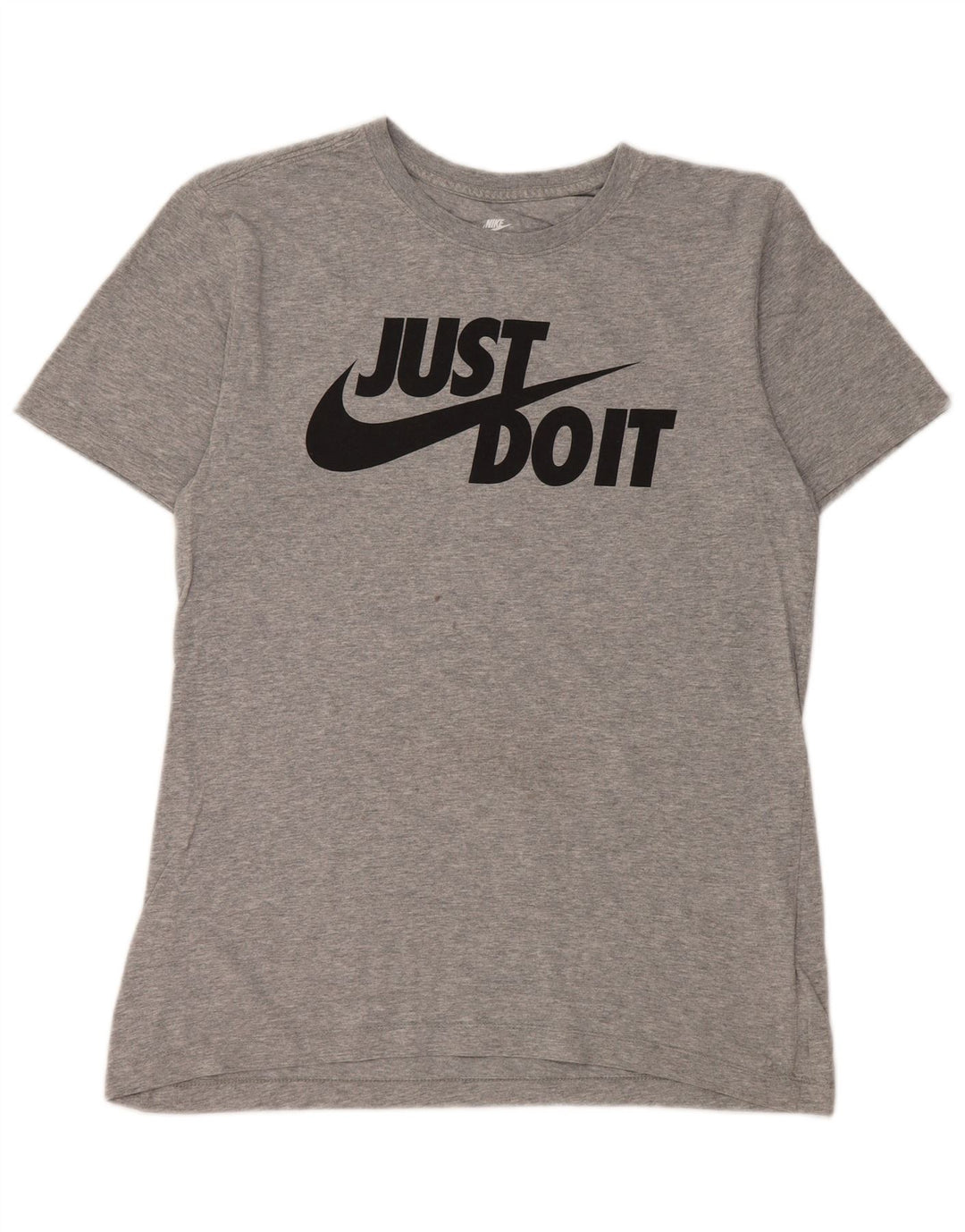 Nike Herren-T-Shirt mit Grafik, Größe S, grau gefleckte Baumwolle