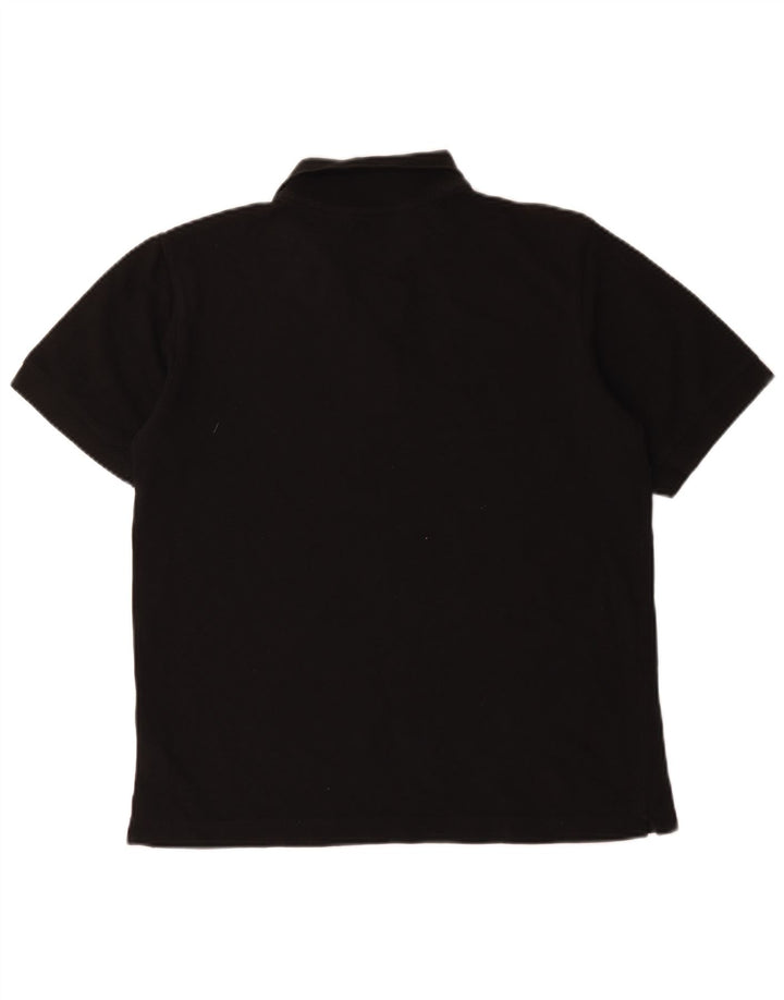 Kappa Herren Poloshirt Small Schwarz Baumwolle