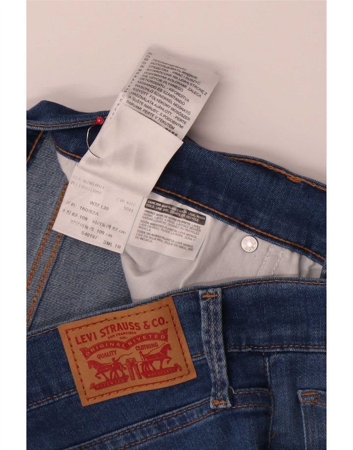 Levi's Damen Slim Jeans W32 L30 Blaue Baumwolle