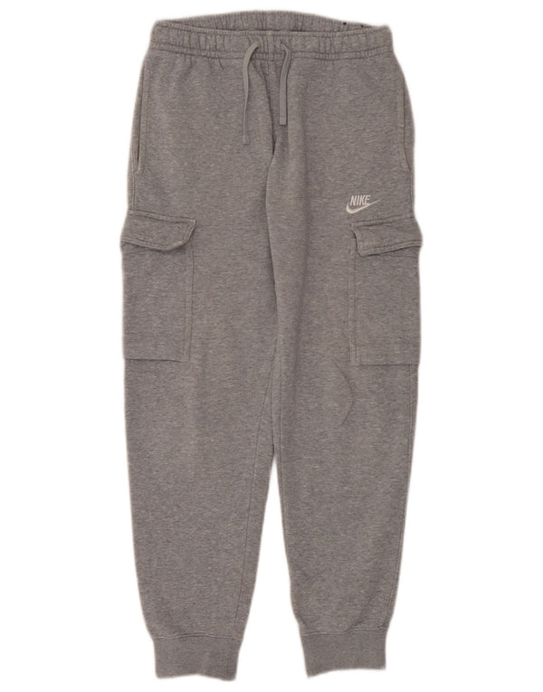 Nike Mens Cargo Tracksuit Trousers Joggers XS Grey Flecked Cotton
