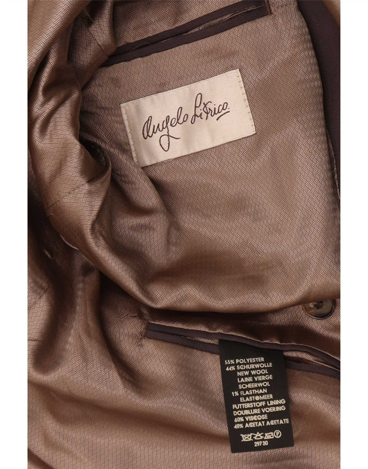 Angelo Litrico Herren Zweireihiger Blazer Jacke IT 50 Large Braun