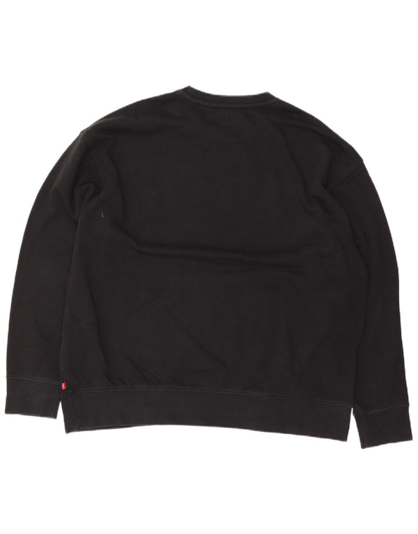 Levi's Herren Relaxed Graphic Sweatshirt Pullover XL Schwarz Baumwolle