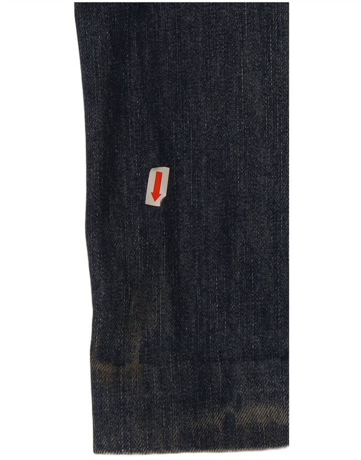 Wrangler Herren Straight Jeans W32 L32 Marineblaue Baumwolle