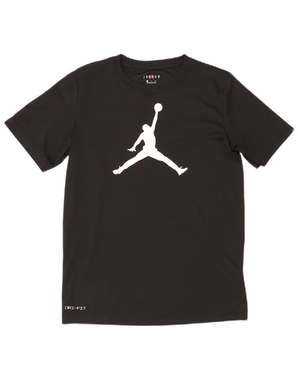 Jordan Boys Dri Fit Graphic T-Shirt Top 13–14 Jahre XL Schwarz Polyester