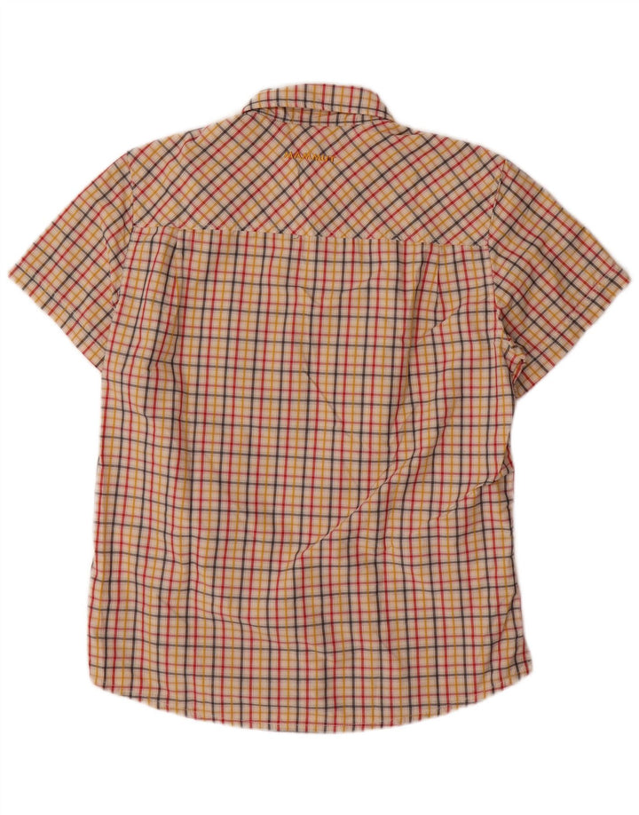 Mammut Herren Kurzarmhemd Medium Beige Check Polyamid