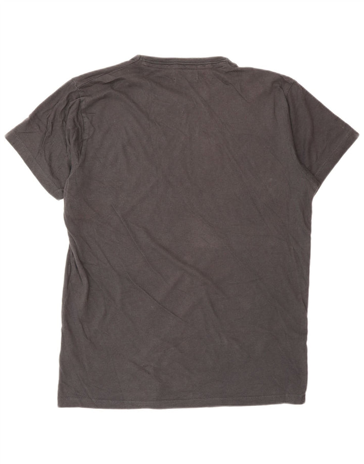 Jack & Jones Herren-T-Shirt mit Grafik, mittelgraue Baumwolle