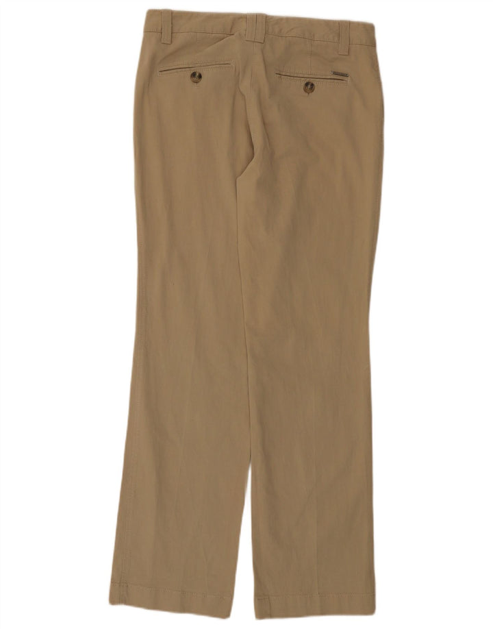 Massimo Dutti Damen Bootcut Freizeithose EU 42 Large W32 L32 Beige