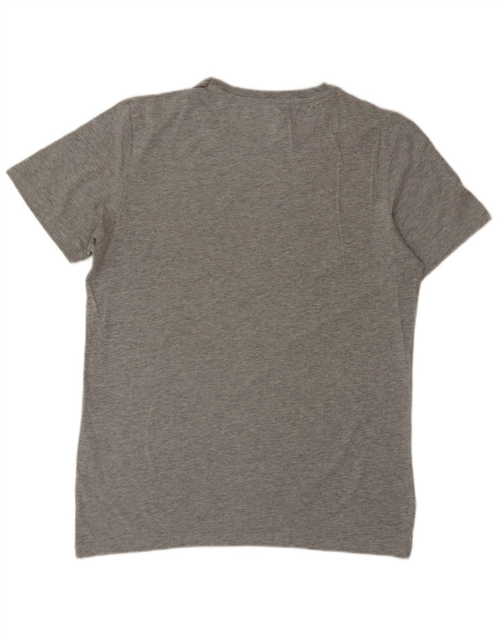 Jack & Jones Herren-T-Shirt mit Grafik, Größe L, Grau, Baumwolle