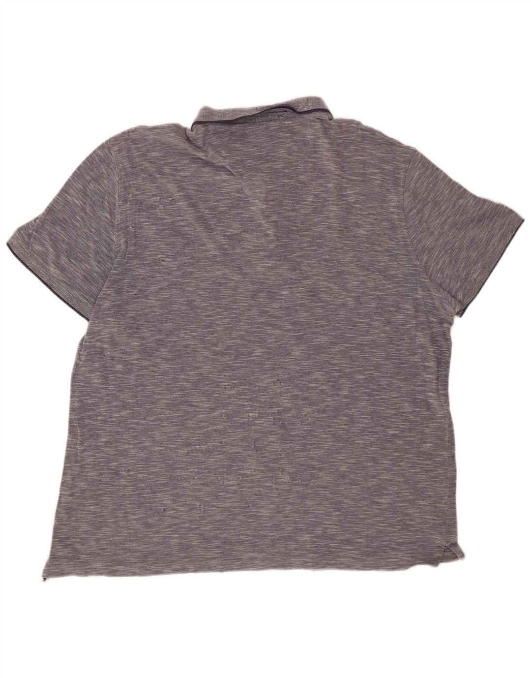 MASSIMO DUTTI Herren Casual Fit Poloshirt 2XL Marineblau meliert