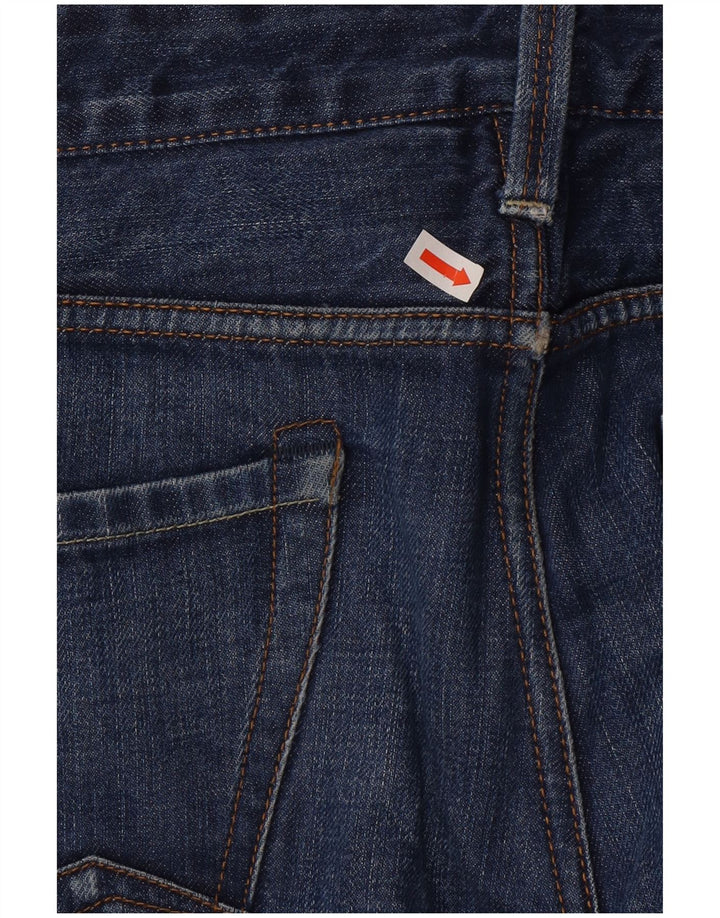 Replay Herren Straight Jeans W34 L32 Blaue Baumwolle