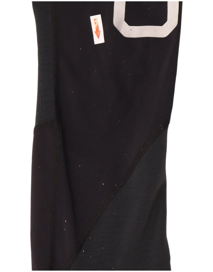 Nike Damen Oregon Graphic Leggings UK 8 Small Schwarzes Nylon
