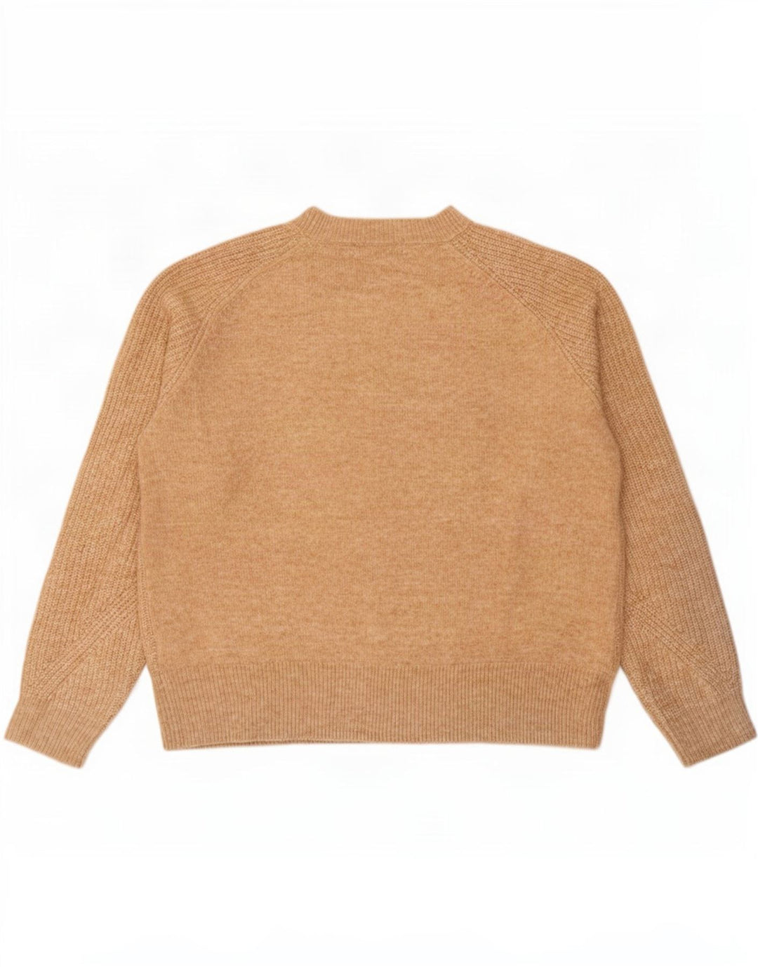 Marks & Spencer Damen-Pullover mit Rundhalsausschnitt, Gr. 14, Mittelbeige