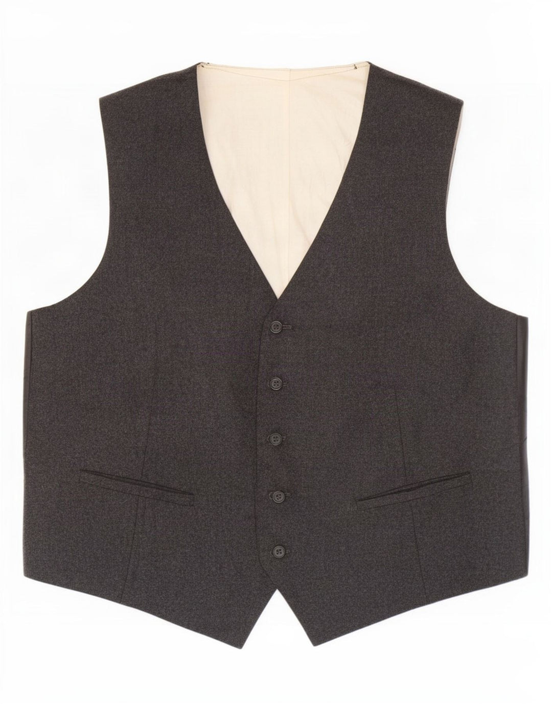 Vintage Herren Weste Mittelgrau