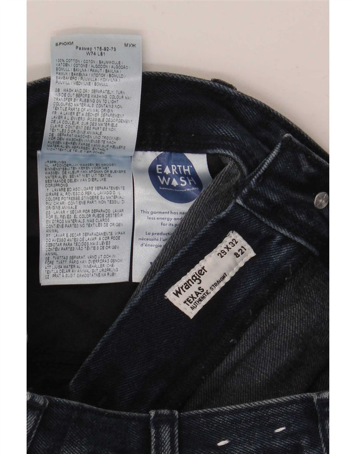 Wrangler Herren Texas Straight Jeans W29 L32 Marineblau Baumwolle