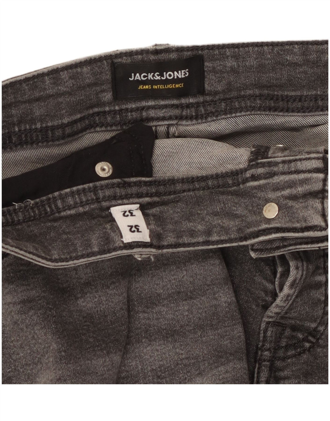Jack & Jones Herren Slim Jeans W32 L32 Grau