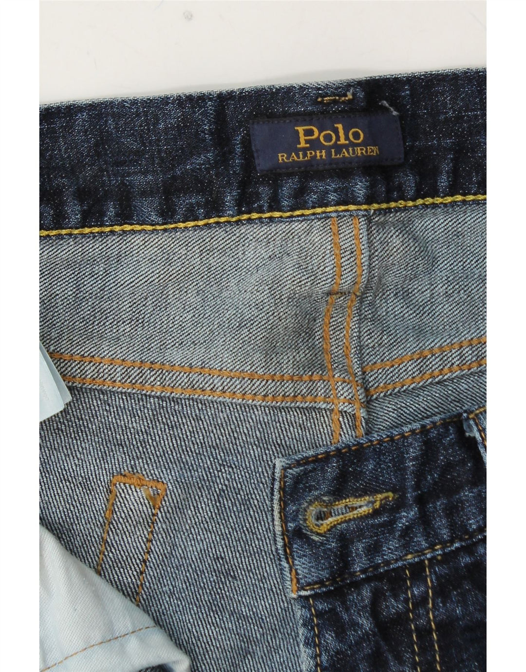 POLO RALPH LAUREN Herren Slim Jeans W34 L32 Blaue Baumwolle