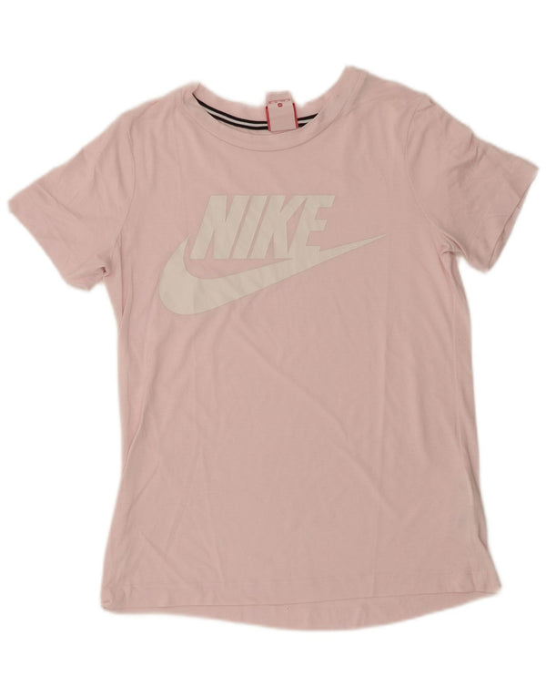 Nike Damen Grafik T-Shirt Top UK 6 XS Rosa Polyester