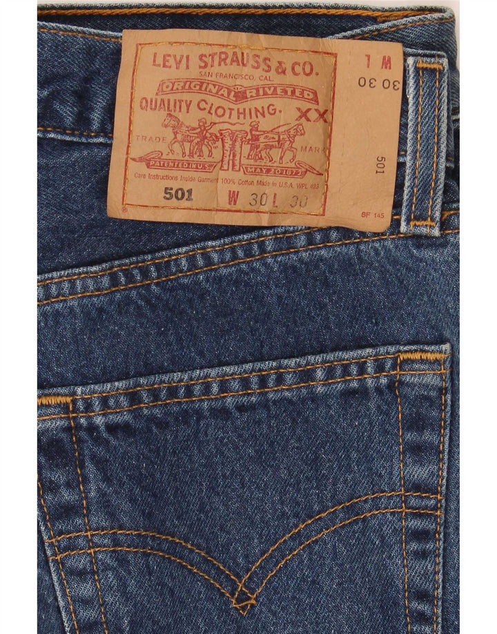 Levi's Herren 501 Straight Jeans W30 L30 Marineblau