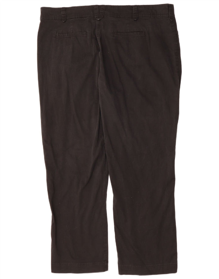 Lee Damen gerade Freizeithose, US 24, 4XL, W48, L30, schwarze Baumwolle